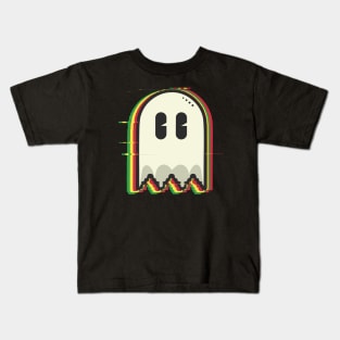 Pac Man Ghost Retro Gamer "Ghosted by Pac-Man" Kids T-Shirt